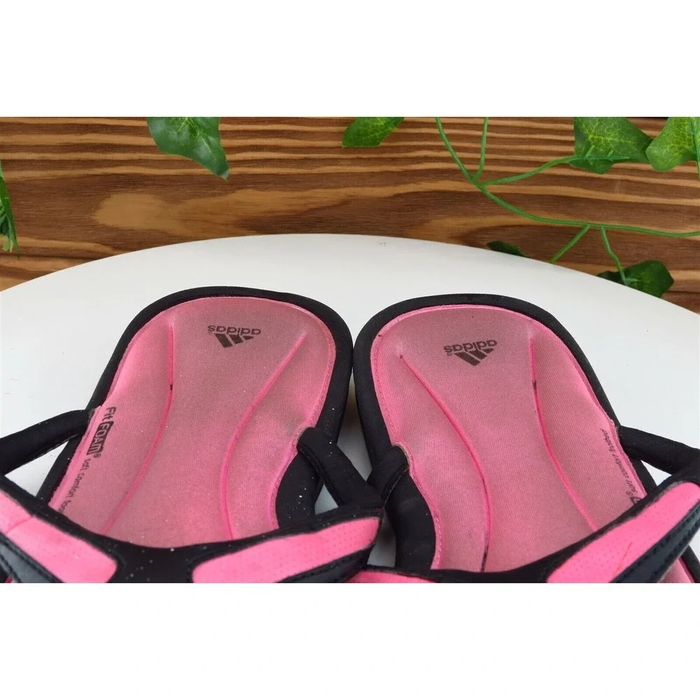 adidas Youth Girls Shoes Size 6 M Black Flip Flop Synthetic‎